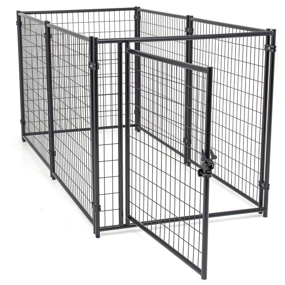 Lucky Dog 4 ft. W x 8 ft. L Modular Welded Wire Kennel KitCL 61850