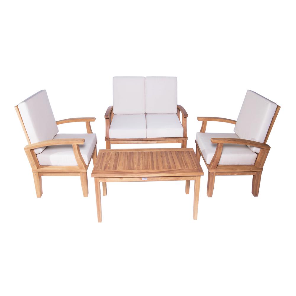 Regatta Sofa With Sunbrella Cushion Crate And Barrel Outdoor Wood Furniture Natural Sofas Outdoor Furniture