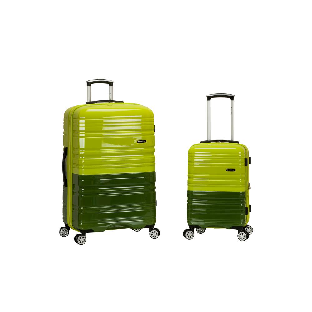 green suitcase set