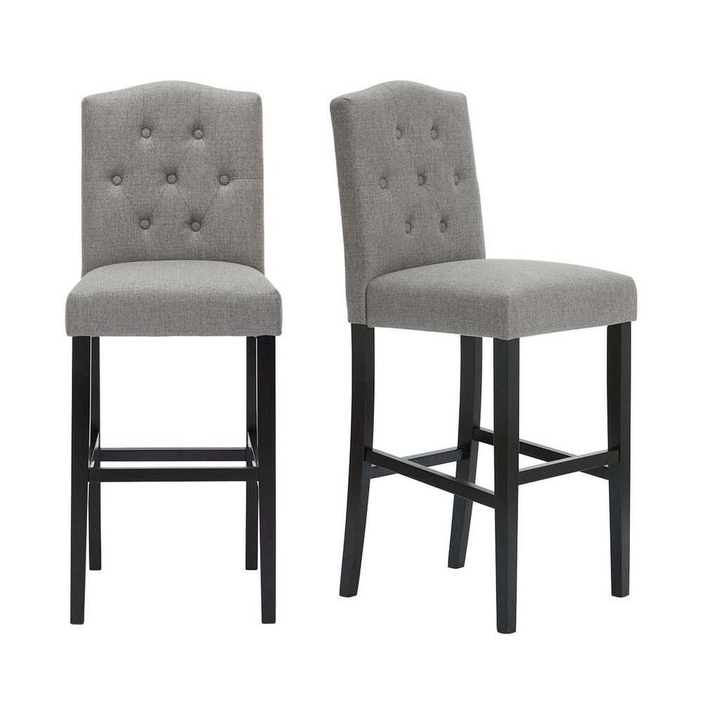 Restaurants Living Rooms 30in with Backrest Commercial Quality Brushed Stainless Steel High Stool Cafes Counter Height 76cm Xipi Cushion Suitable for Bars