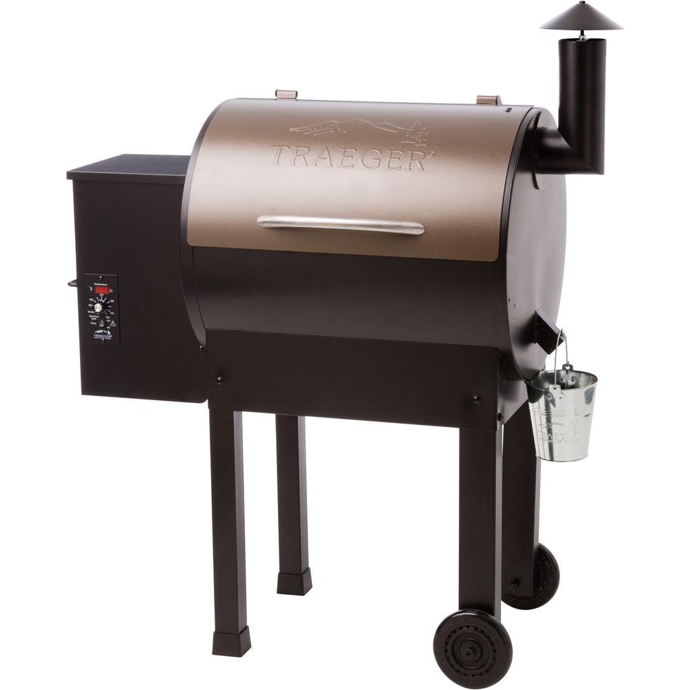 Traeger Junior Elite 20 Wood Fired Grill in Bronze-TFB29LZA - The Home ...