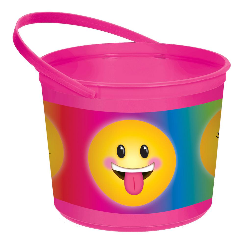 pink plastic bucket