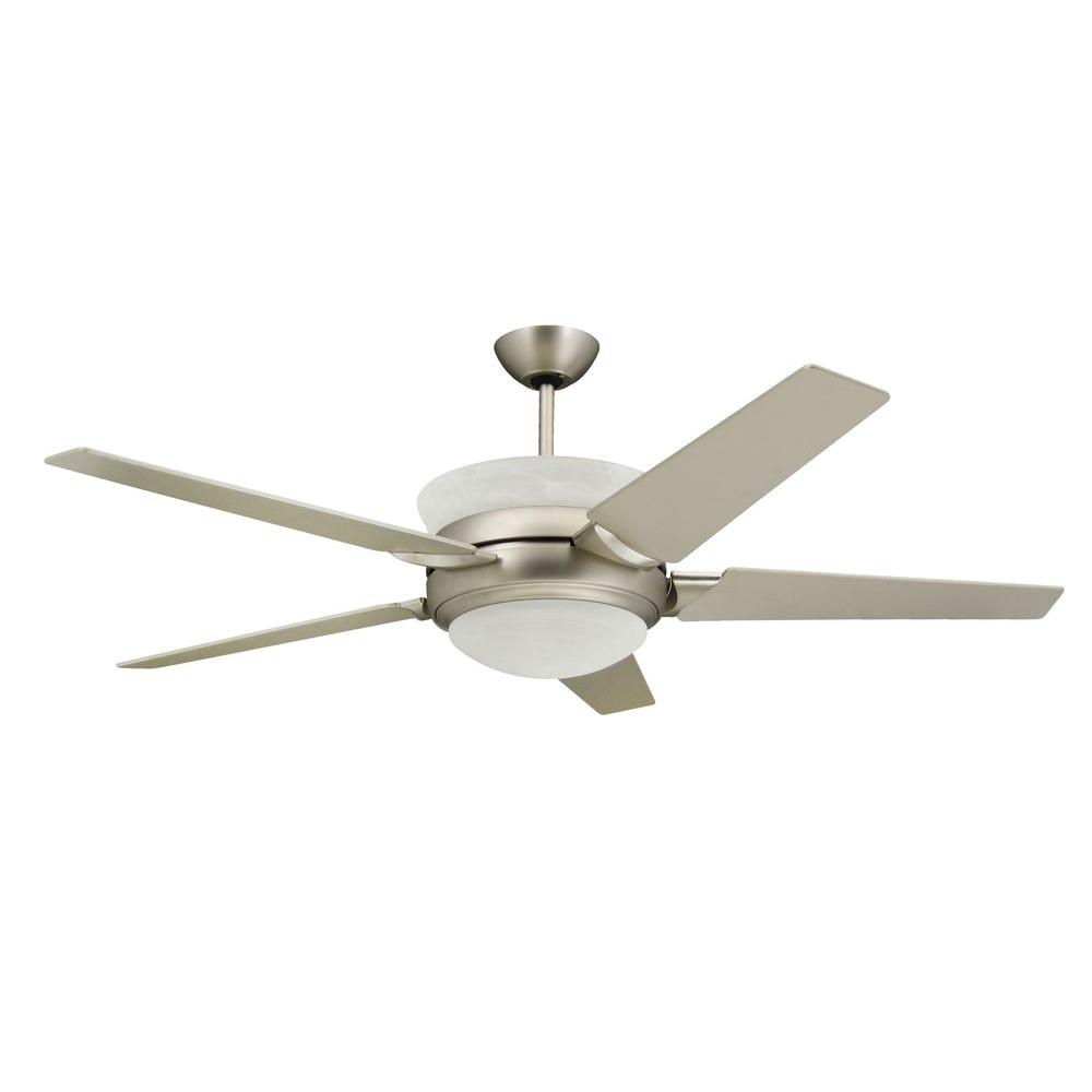 Troposair Sunrise 56 In Satin Steel Up Light Ceiling Fan