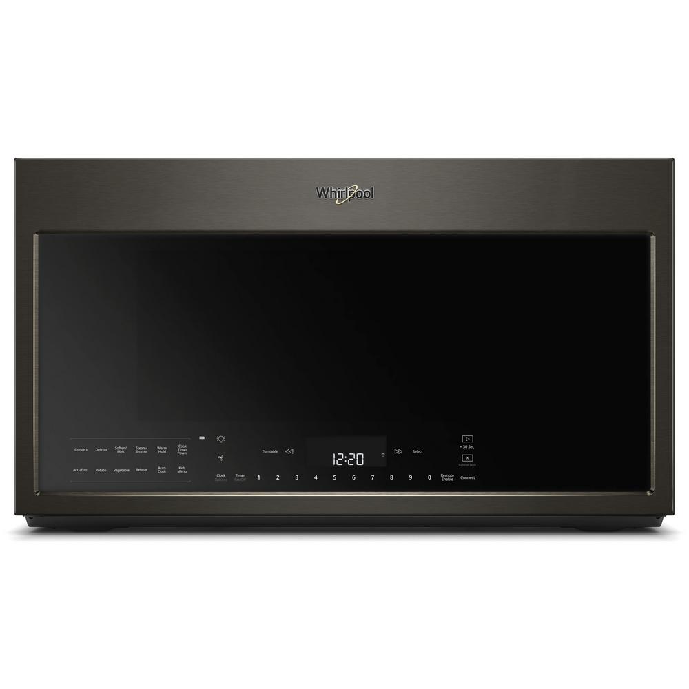 Whirlpool 1 9 Cu Ft Smart Over The Range Convection Microwave In Whirlpool 1 9 Cu Ft Smart Over The Range Convection Microwave In Fingerprint Resistant Black
