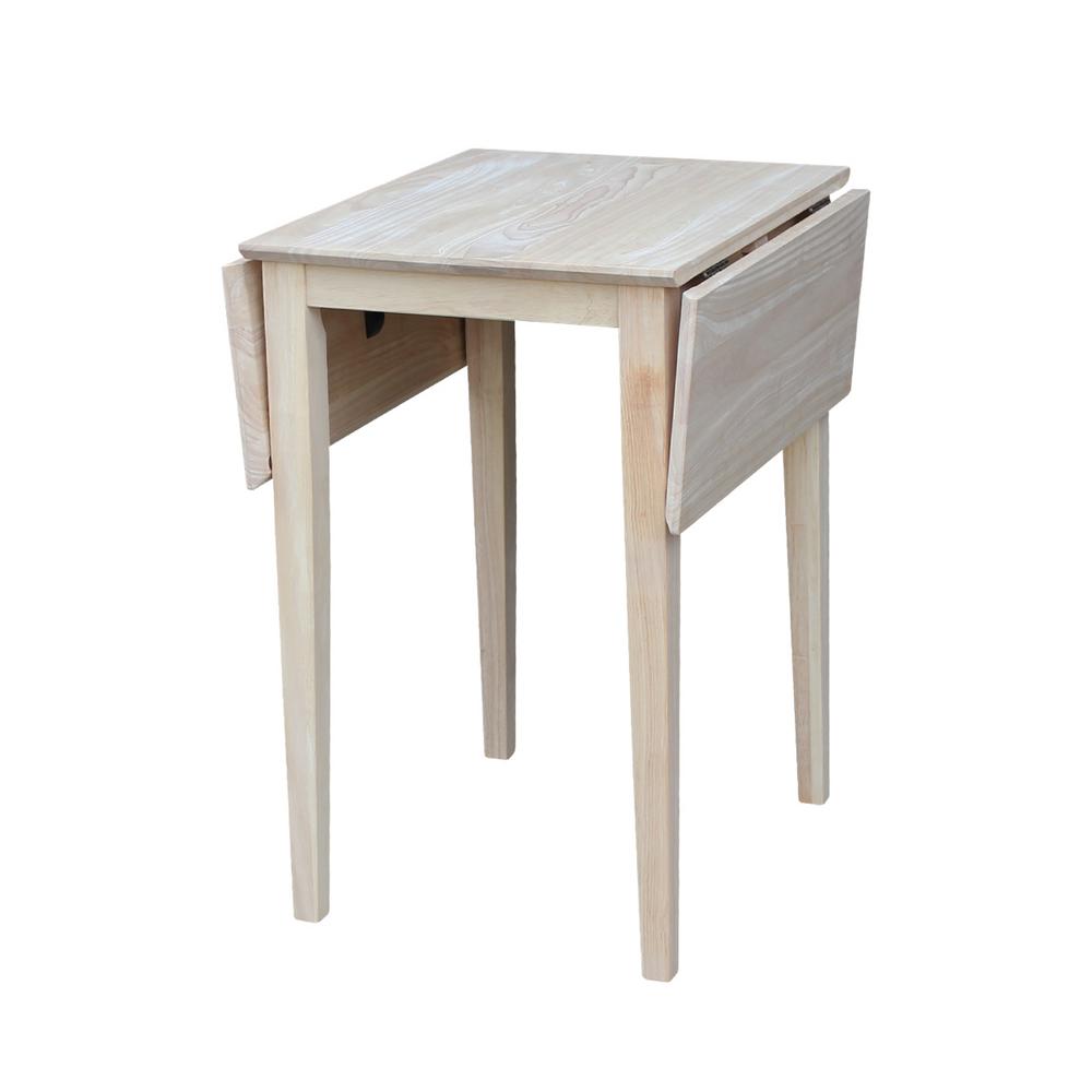 International Concepts Small Drop Leaf Wood Unfinished International Concepts Small Drop Leaf Wood Unfinished