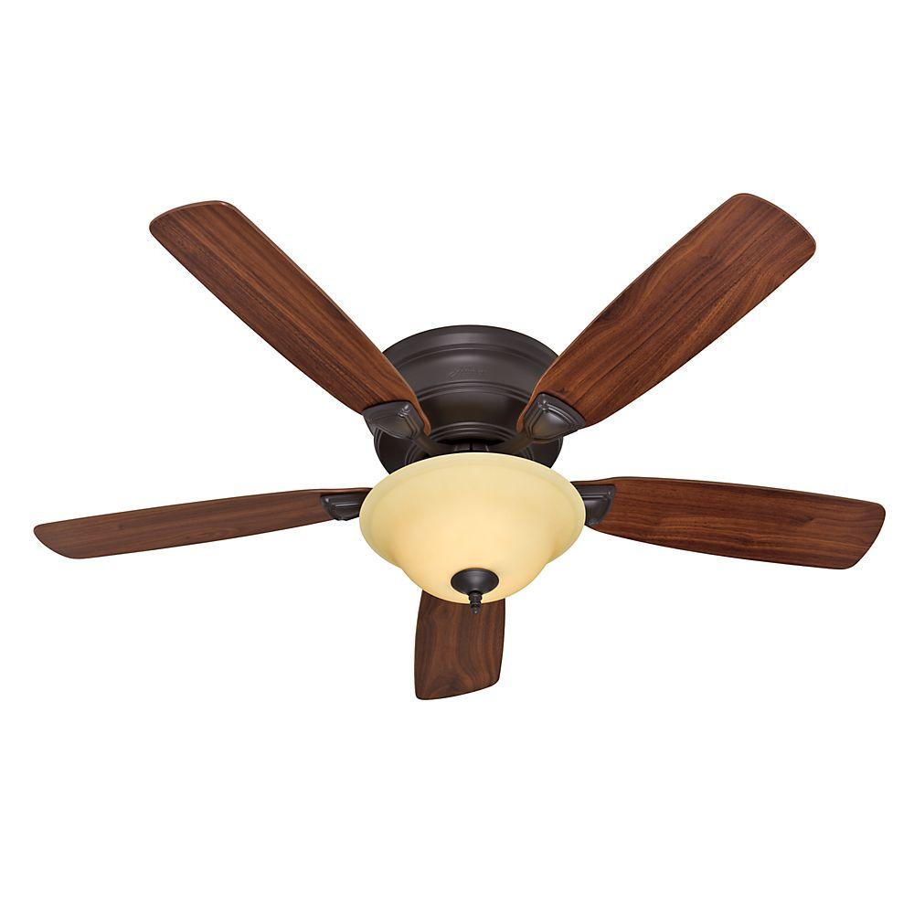Hunter Low Profile Iv 52 In Led Indoor Antique Pewter Ceiling Fan Hunter Low Profile Iv 52 In Led Indoor Antique Pewter Ceiling Fan 27232 The Home Depot