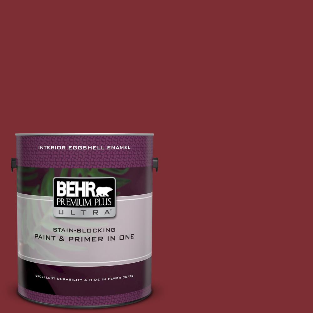 Behr Premium Plus Ultra 1 Gal Ul110 2 Raw Cinnabar Eggshell Enamel Ul110 2 Raw Cinnabar Eggshell Enamel Interior Paint And Primer In One
