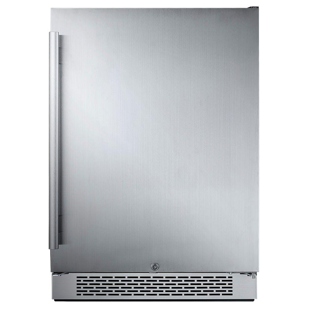 Avallon 24 in. W 5.5 cu. ft. Freezerless Refrigerator in Stainless