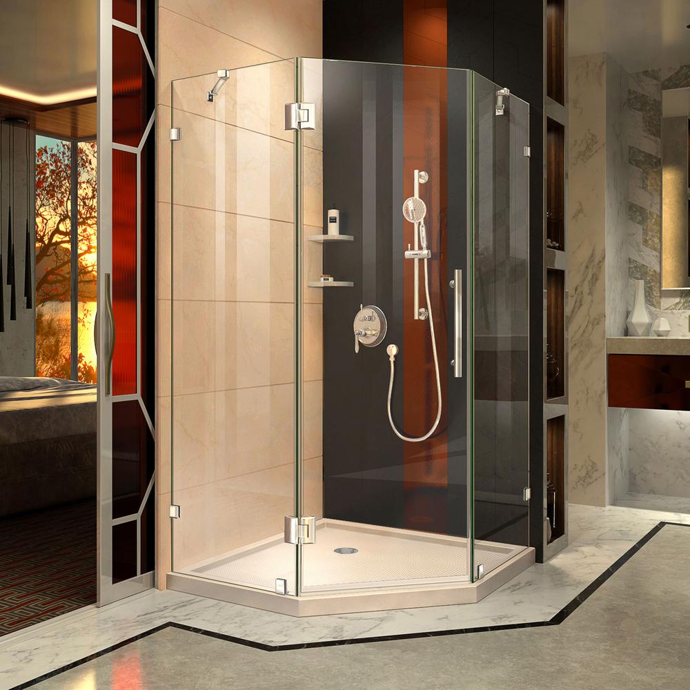 Dreamline Prism Lux 38 In X 38 In X 74 75 In Frameless Hinged