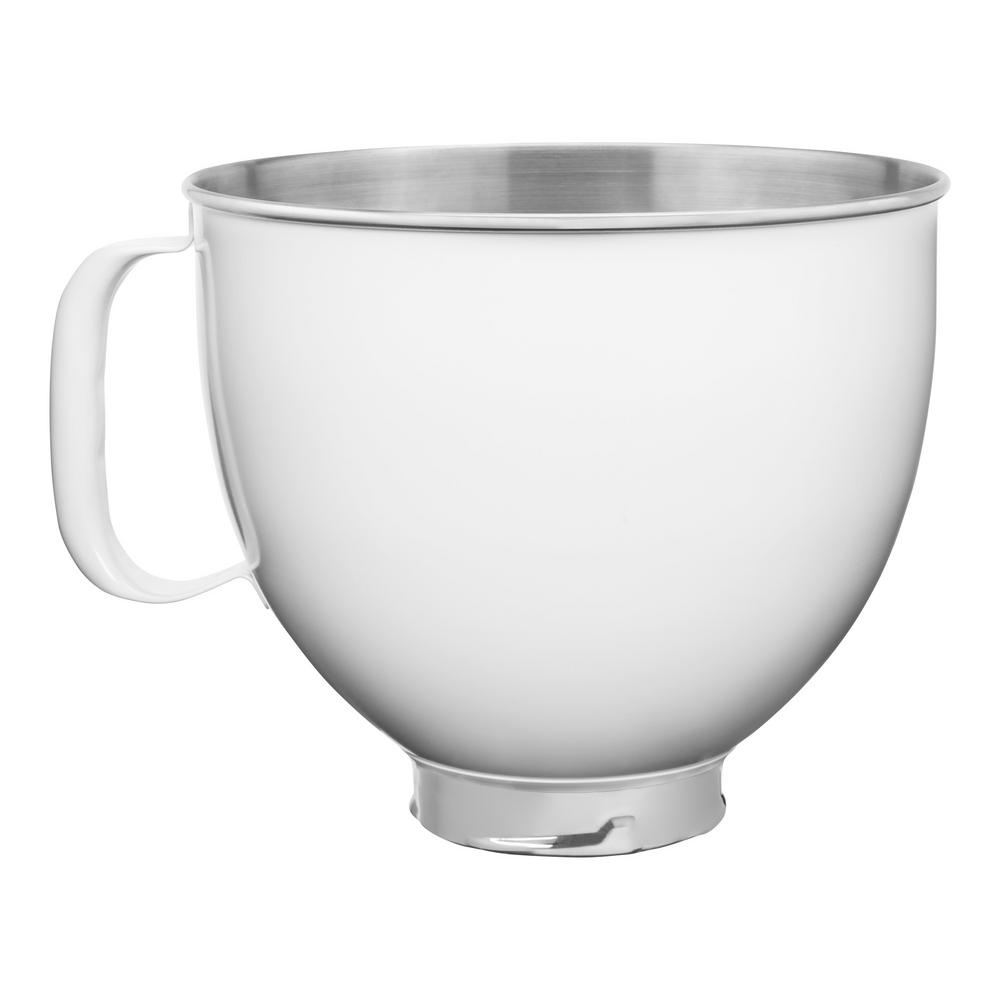 Bowl 5 Qt For Kitchenaid Stand Mixer Fits All 4 5 And 5 Quart Tilt Head Kitchenaid Stand Mixers Ceramic White Mixers Kitchen Dining G2 Publicidad Com