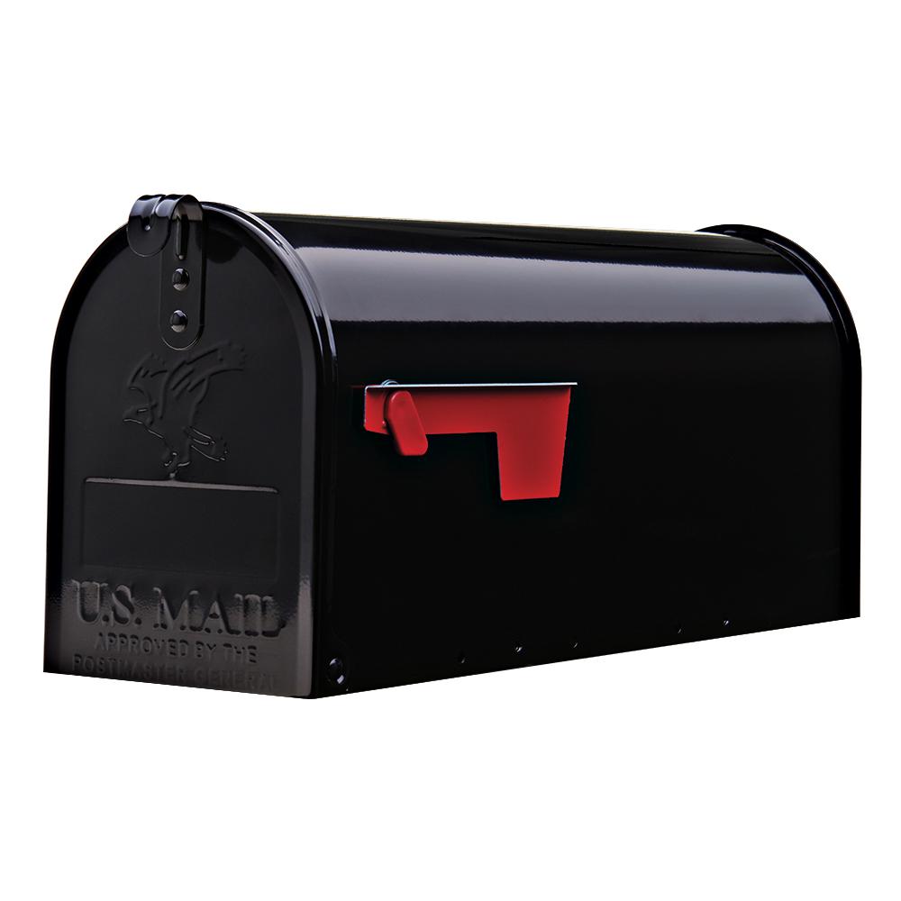 Gibraltar Mailboxes Ironside Large Capacity Galvanized Steel Black
