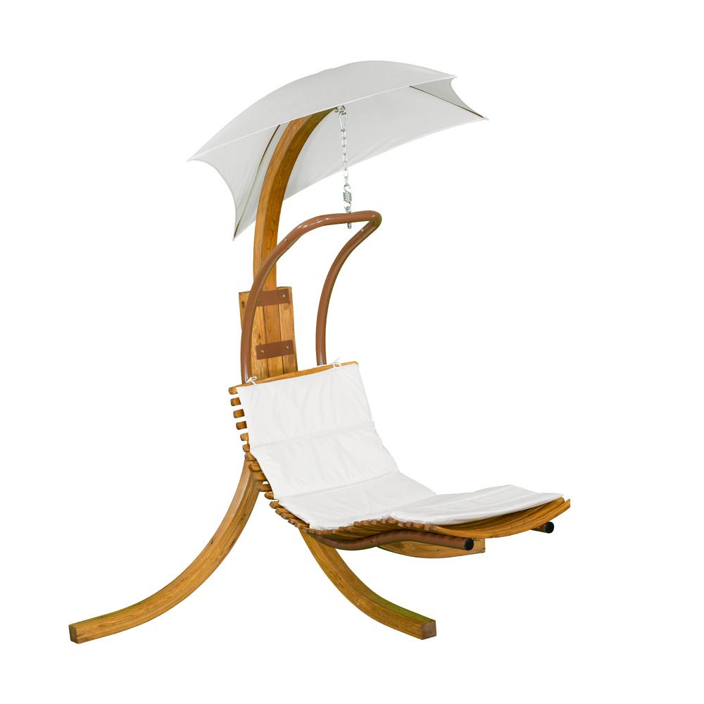 Leisure Season Patio Swing Lounge Chair with Umbrella-SLU135 - The Home