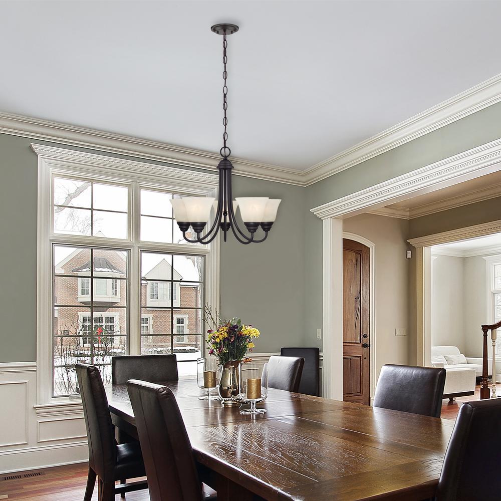Designers Fountain Kendall 5 Light Oil Rubbed Bronze Chandelier