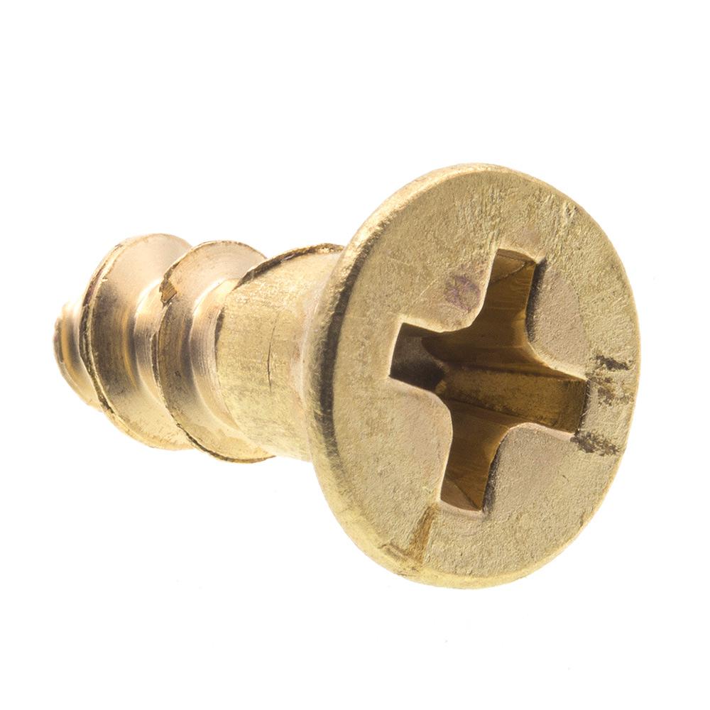 PrimeLine 8 x 1/2 in. Solid Brass Phillips Drive Flat Head Wood