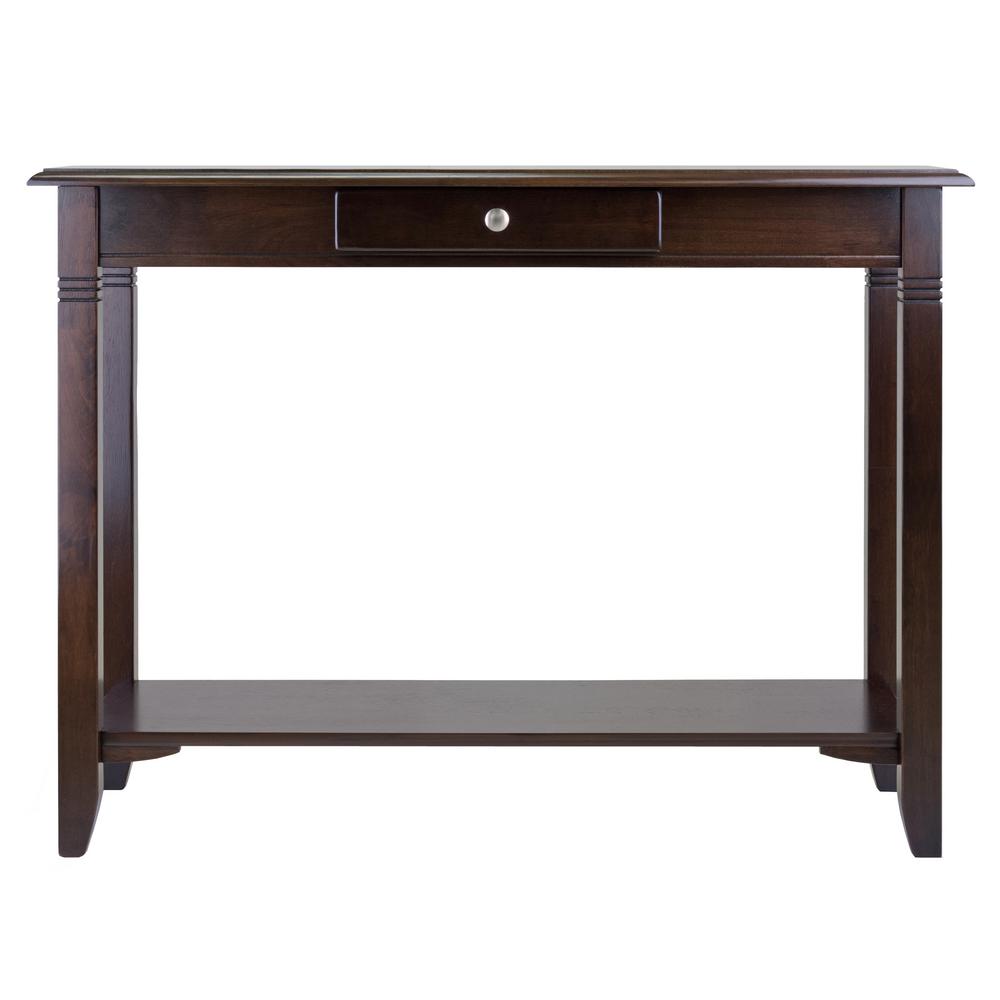 Winsome Wood Nolan Cappuccino Console Table 40640 The Home Depot