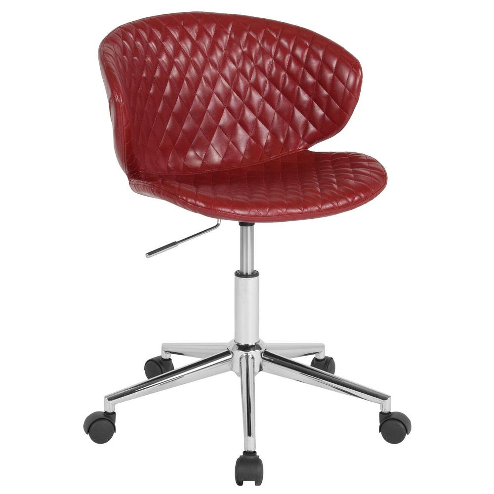 Flash Furniture Red Vinyl Office Desk Chair Cga Lf 232222 Re