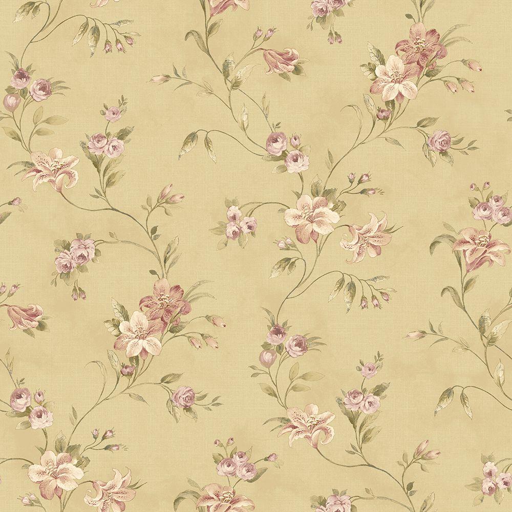 Chesapeake Lorraine Lily Gold Fl Wallpaper Sample Ccb02133sam Chesapeake Lorraine Lily Gold Fl Wallpaper Sample Ccb02133sam The Home Depot