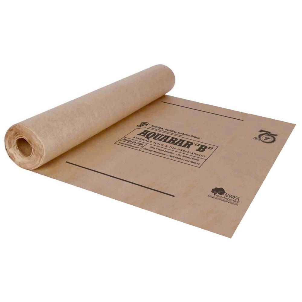 Fortifiber 500 Sq Ft Aquabar B Tile Underlayment Roll 70 195