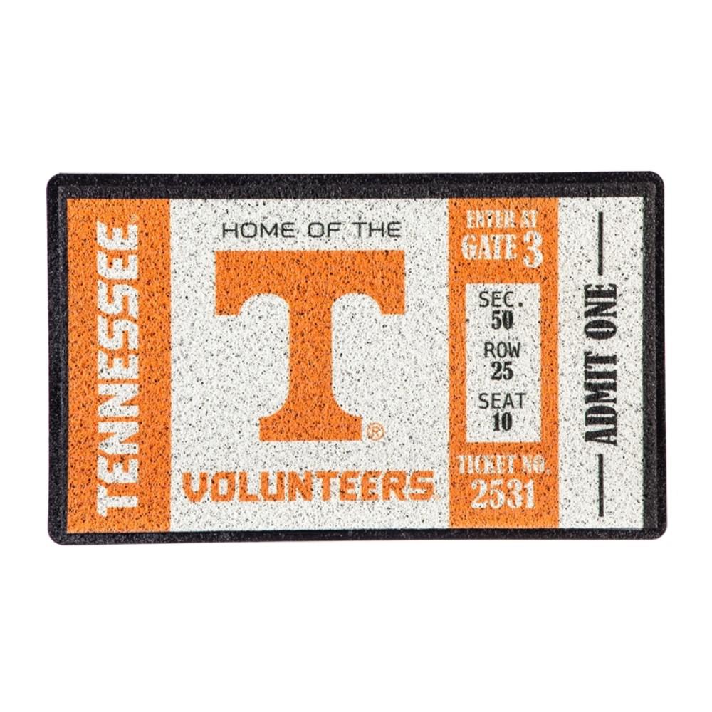 Plastic University Of Tennessee Door Mats The Home Depot University Of Tennessee 30 In X 18 Vinyl Indoor Outdoor Turf Floor