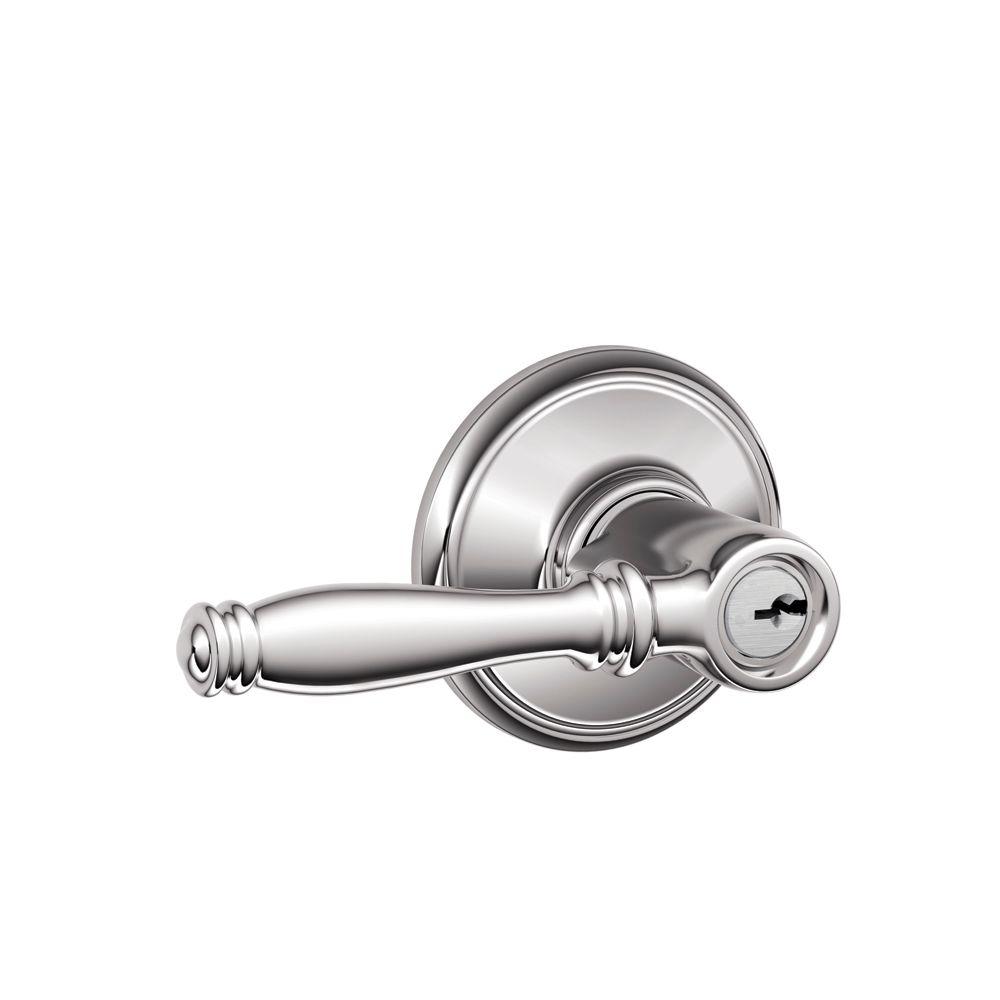 UPC 043156428243 product image for Entry Door Levers: Schlage Entrance Handle & Lock Sets Birmingham Bright Chrome  | upcitemdb.com