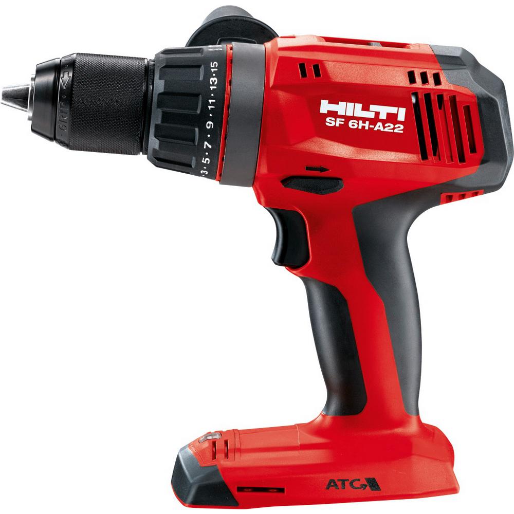 Hilti 22Volt LithiumIon Keyless Chuck Cordless Hammer Drill Driver