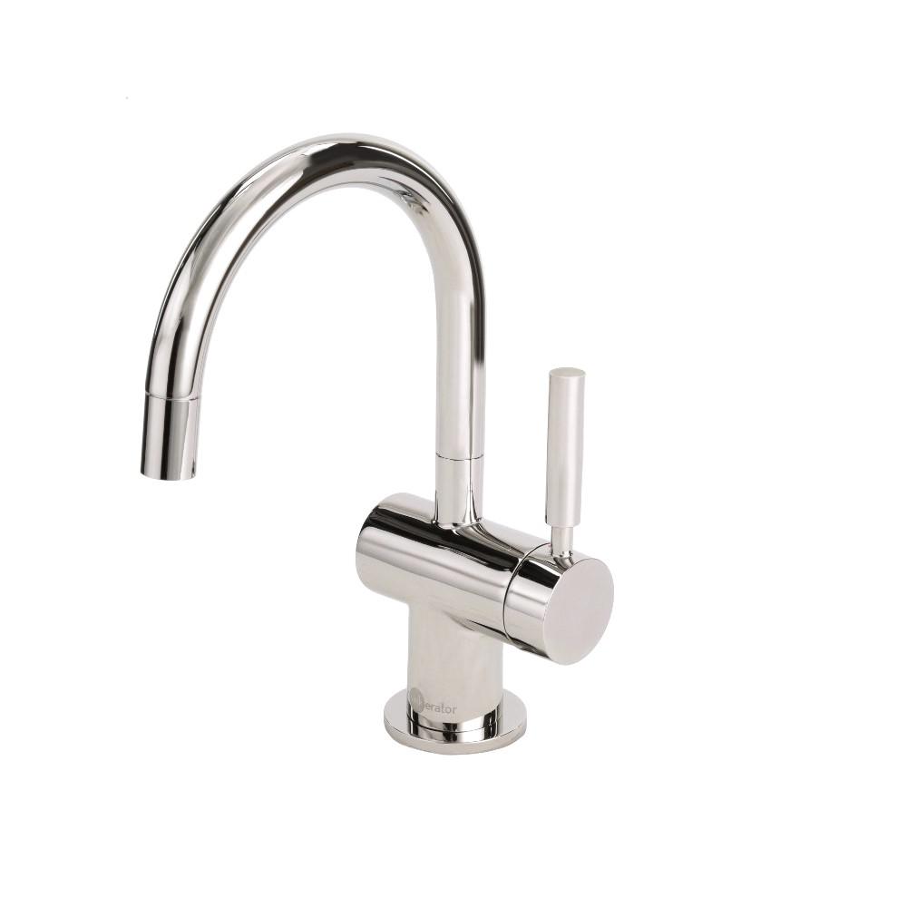 Insinkerator Indulge Modern Single Handle Instant Hot Water Dispenser Faucet In Polished Nickel F H3300pn The Home Depot