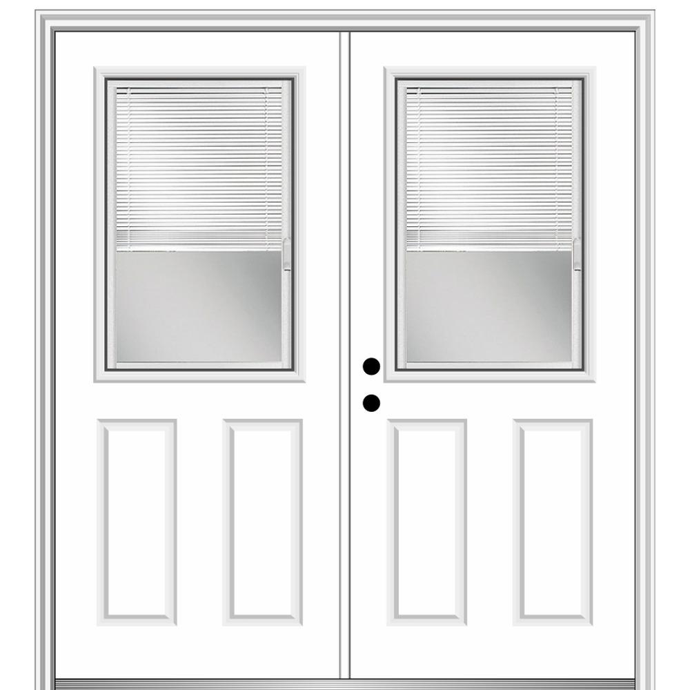 Mmi Door 72 In X 80 In Internal Blinds Right Hand Inswing 1 2
