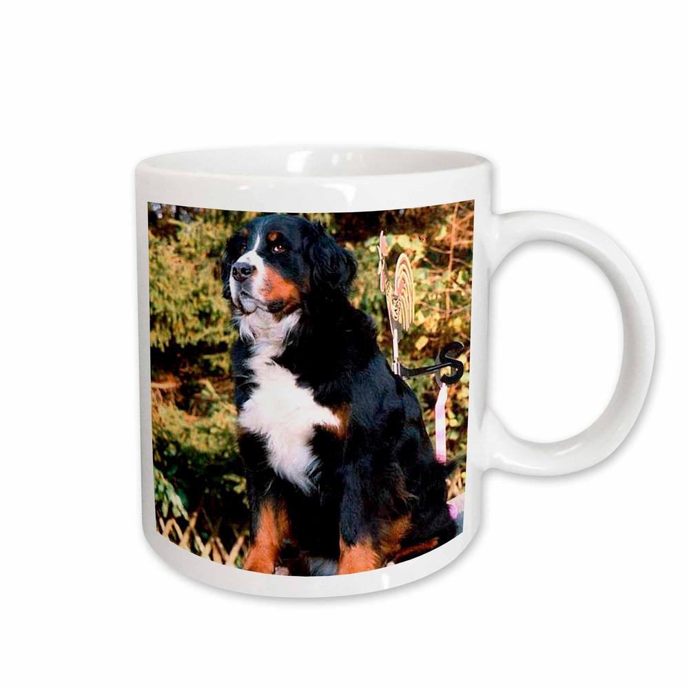 Rose Dogs 11 Oz White Ceramic Bernese Mountain Dog Mug 883 1 Rose Dogs 11 Oz White Ceramic Bernese Mountain Dog Mug