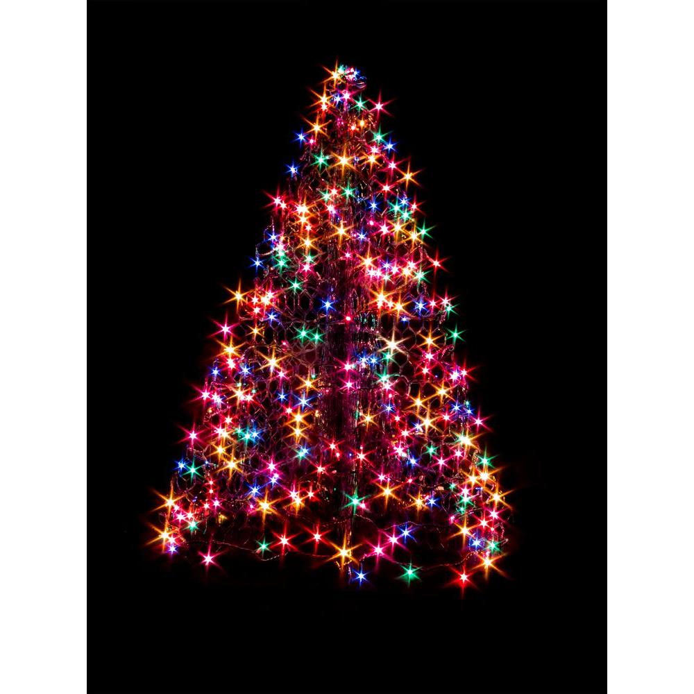 colored christmas tree lights