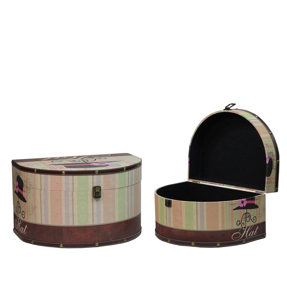 Northlight 16 75 In To 20 In Wooden Vintage Style Decorative Hat