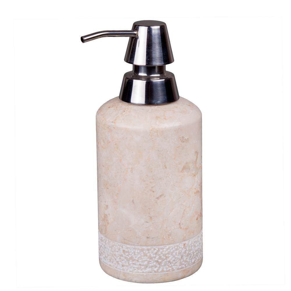Creative Home Natural Champagne Marble Liquid Soap Lotion Dispenser ...