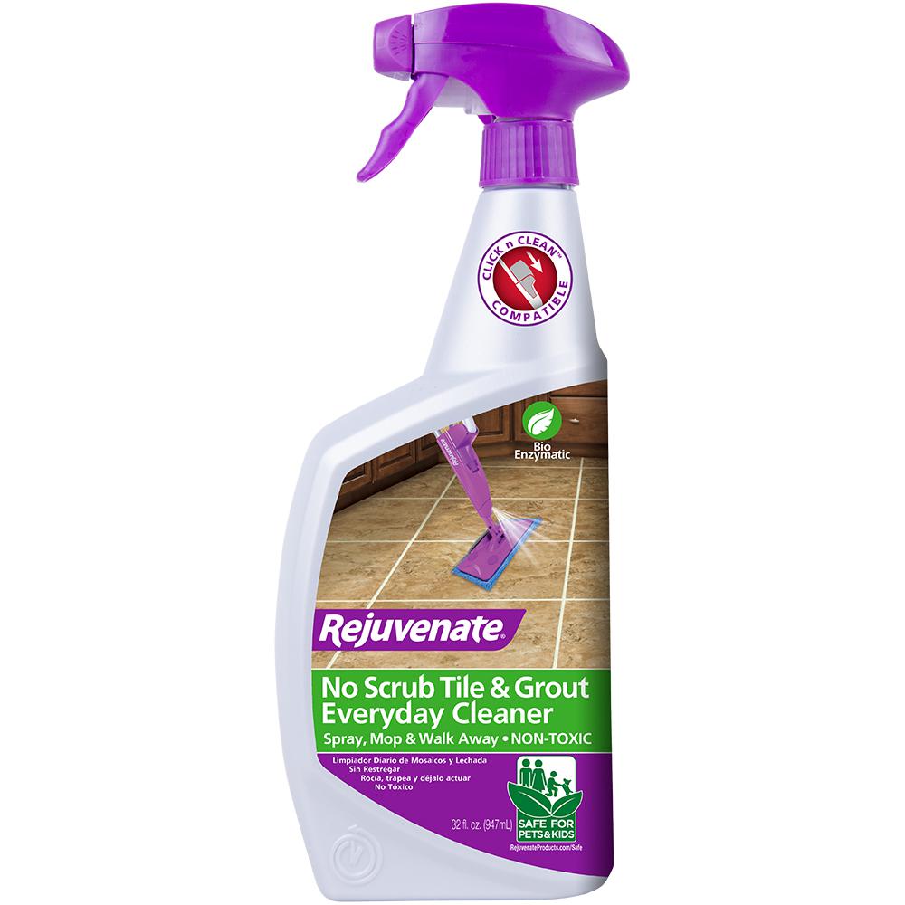 Rejuvenate 32 Oz Bio Enzymatic Tile And Grout Cleaner Rj24bc The Home Depot