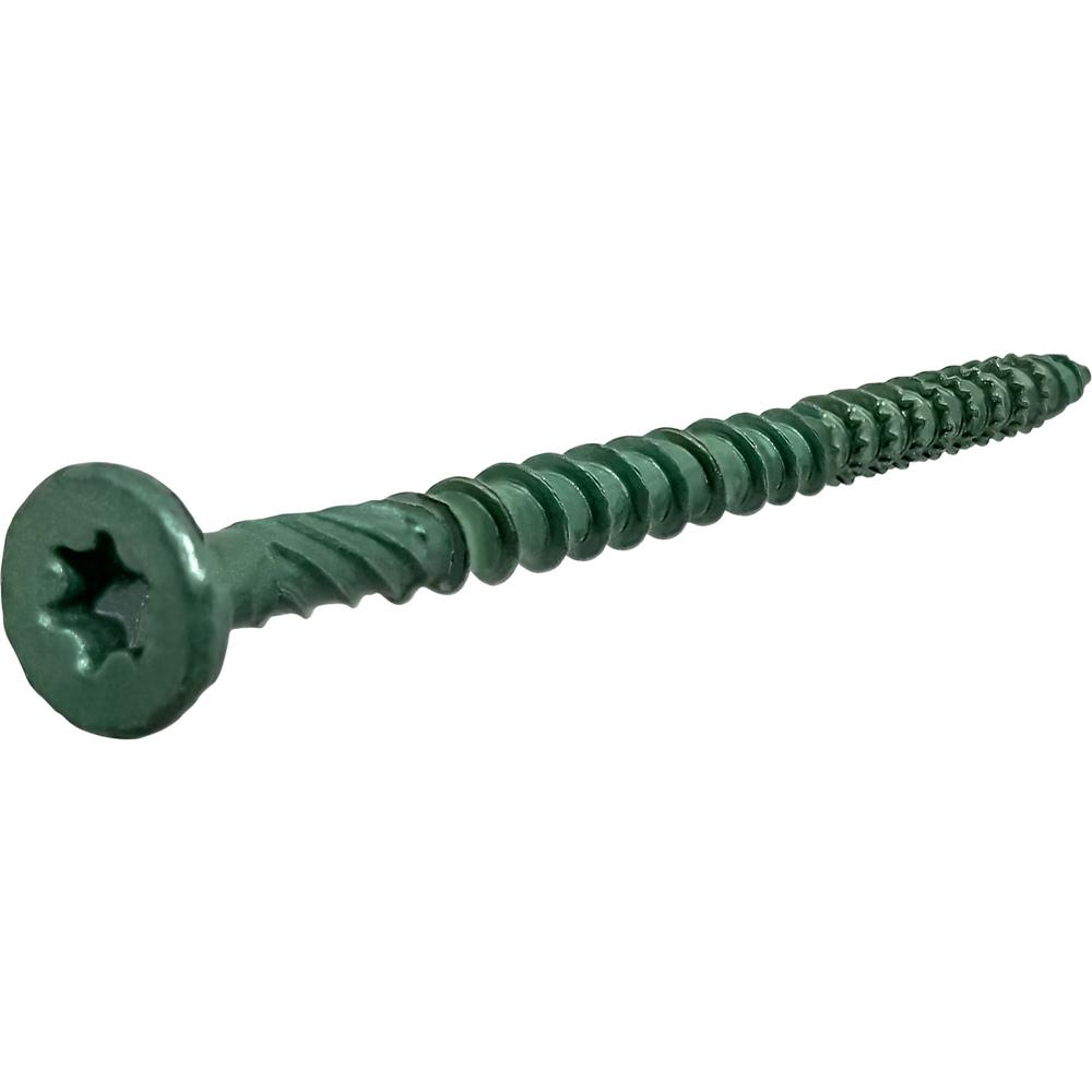 Hillman PF 8 x 3 in. Star Drive Flat Head Green Deck Screw (700Pack