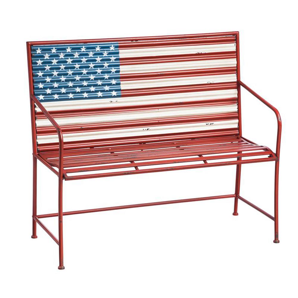 Red Outdoor Benches Patio Chairs The Home Depot