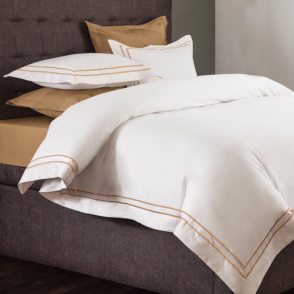 Double Bed Size Duvet Cover Bed Set Monaco Cream Natural Crinkle