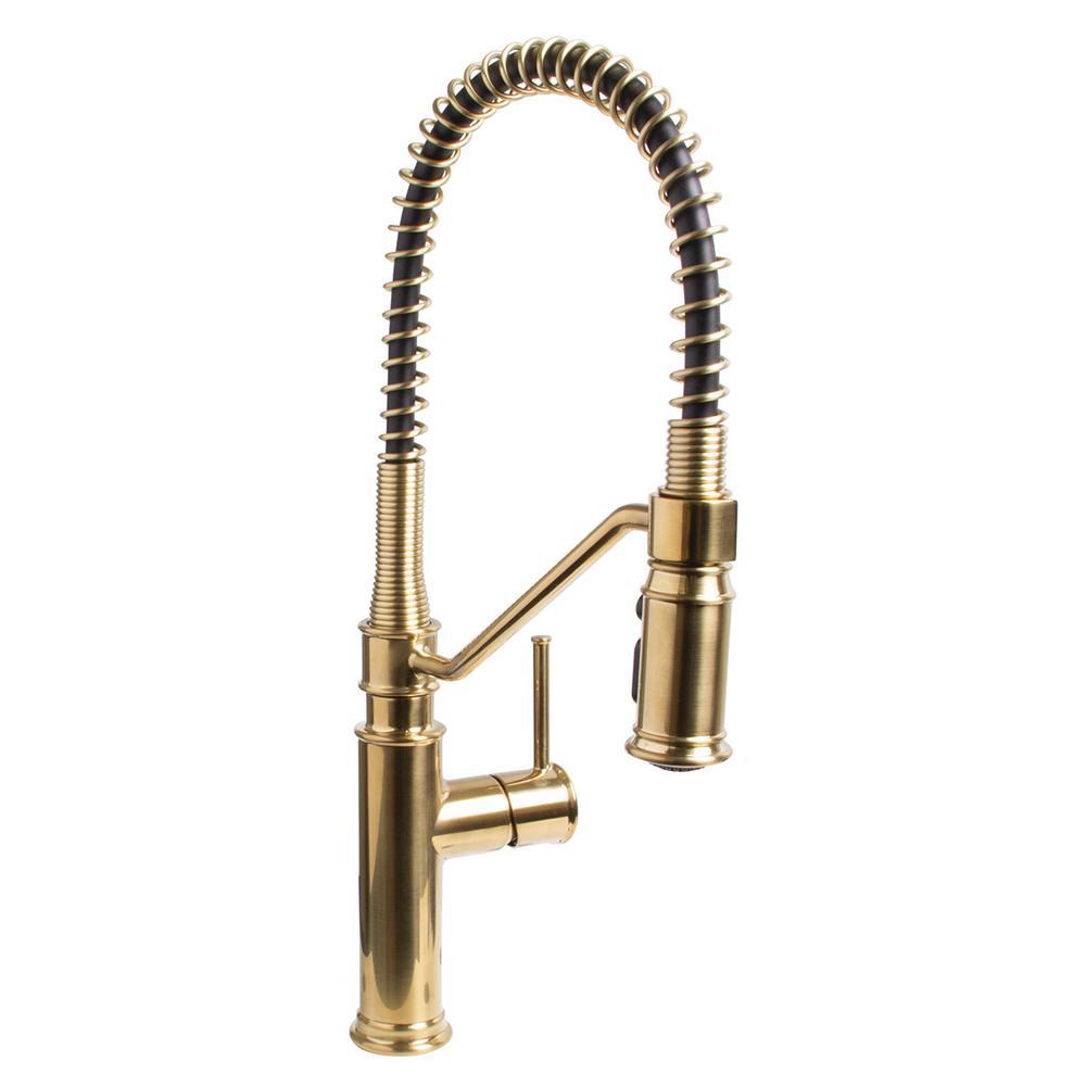 Design House Ironwood SingleHandle PullDown Sprayer Kitchen Faucet in