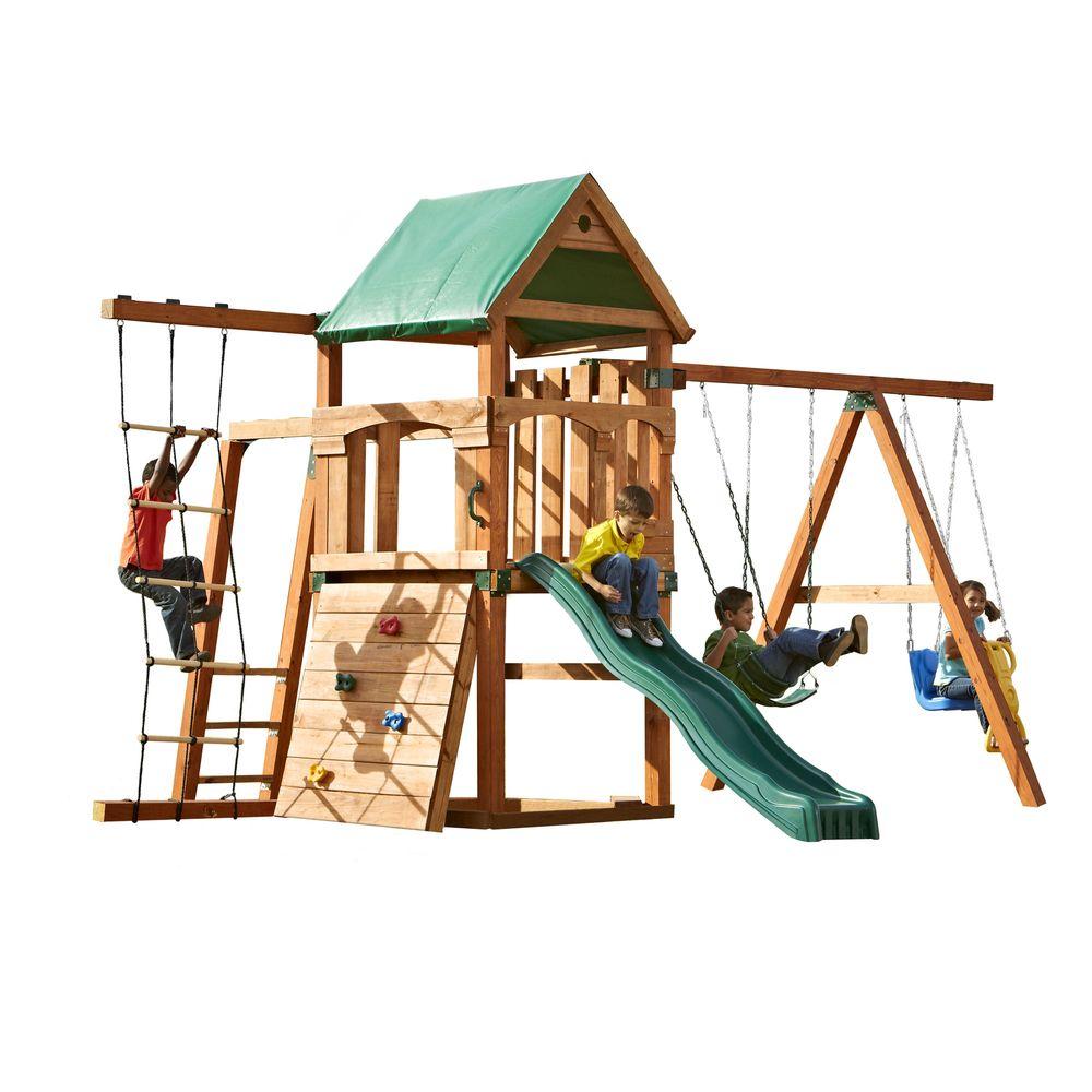 Swing-N-Slide Playsets Bighorn Play Set, Add 4x4's And Slide-PB 9242 ...