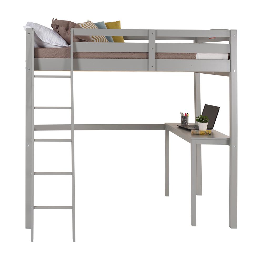 full loft bunk bed with desk