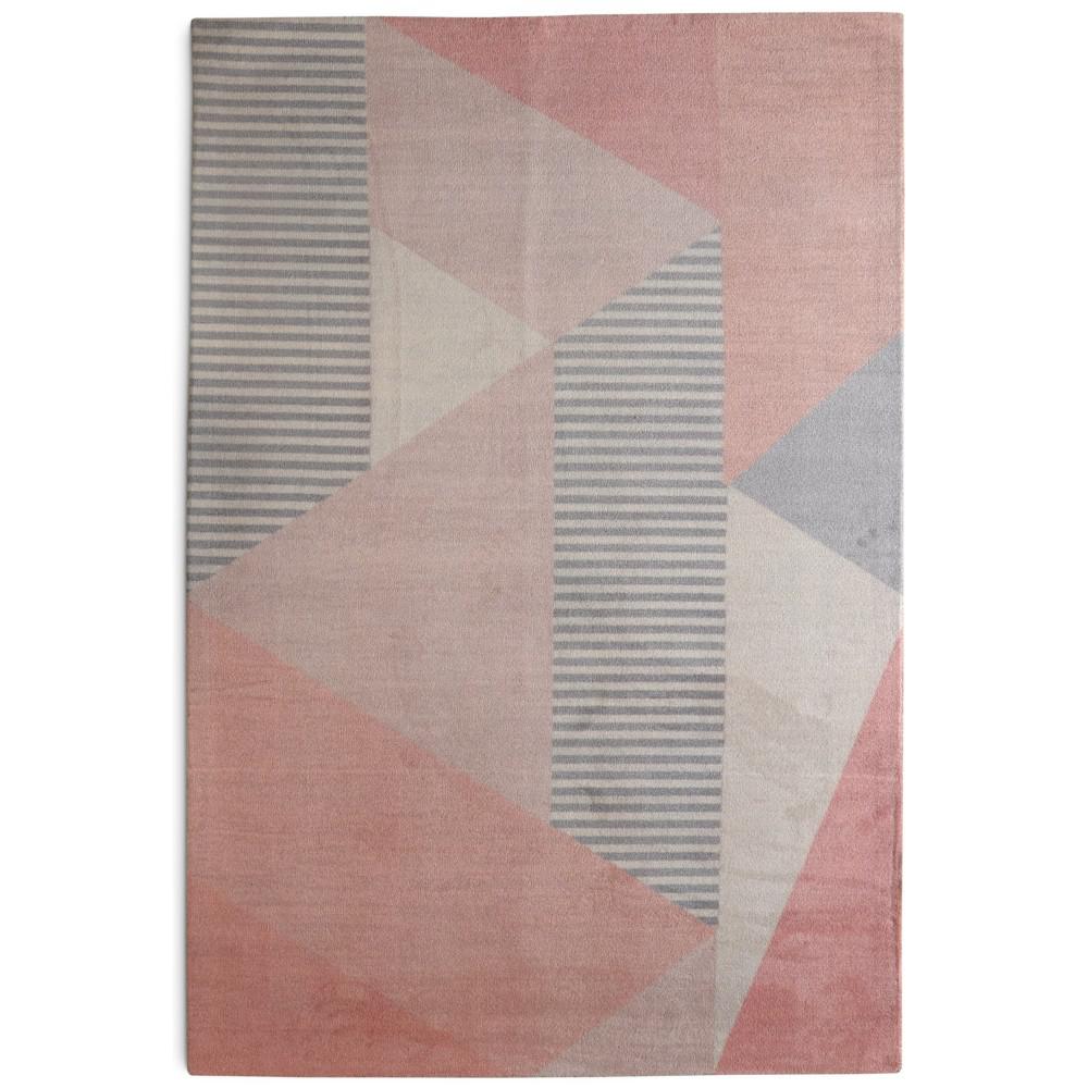 Rugsmith Memphis MidCentury Modern Geometric Blush 5 ft. x 7 ft. Area