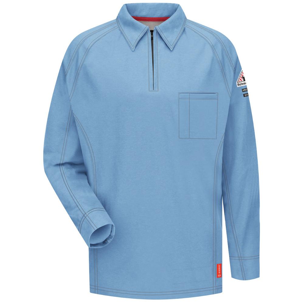 long sleeve polo with pocket