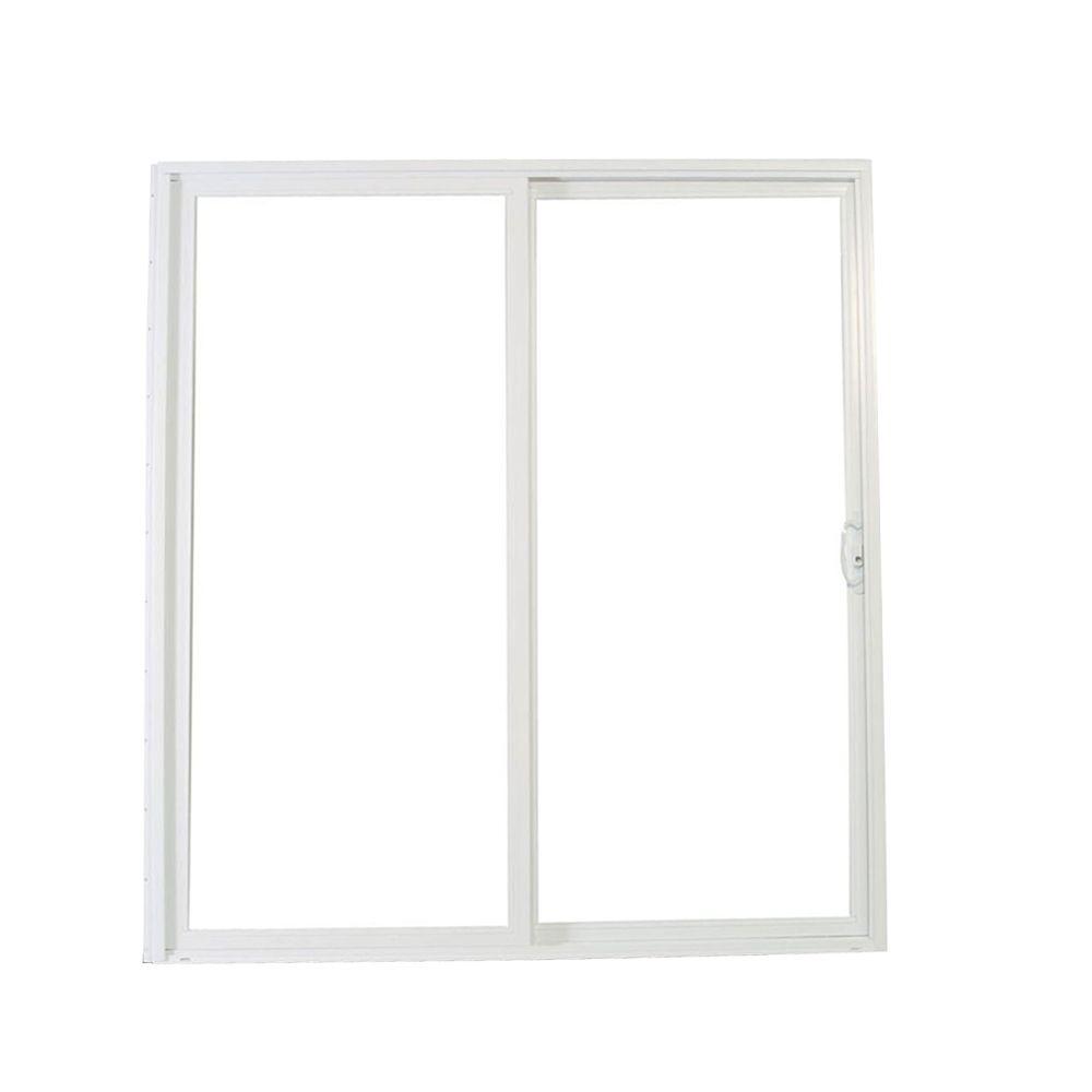American Craftsman 72 In X 80 In 50 Series White Vinyl Sliding Right Hand Patio Door 60557rlsa The Home Depot
