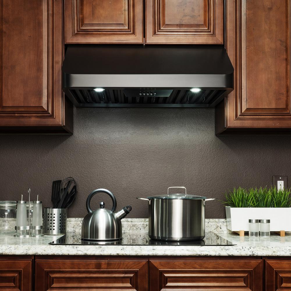 Akdy 30 In 492 Cfm Kitchen Under Cabinet Range Hood With Lights