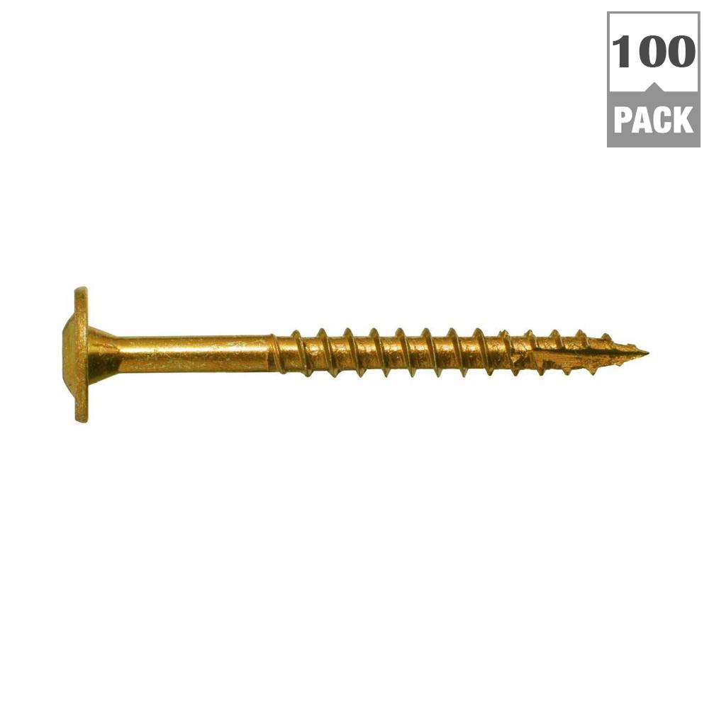 Grk Fasteners 8 X 2 1 2 In Star Drive Low Profile Washer Head Wood Cabinet Screw 100 Per Pack 113079 The Home Depot
