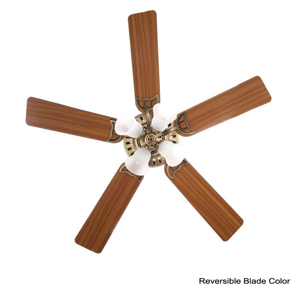 Hunter Studio Series 52 In Led Antique Brass Indoor Ceiling Fan