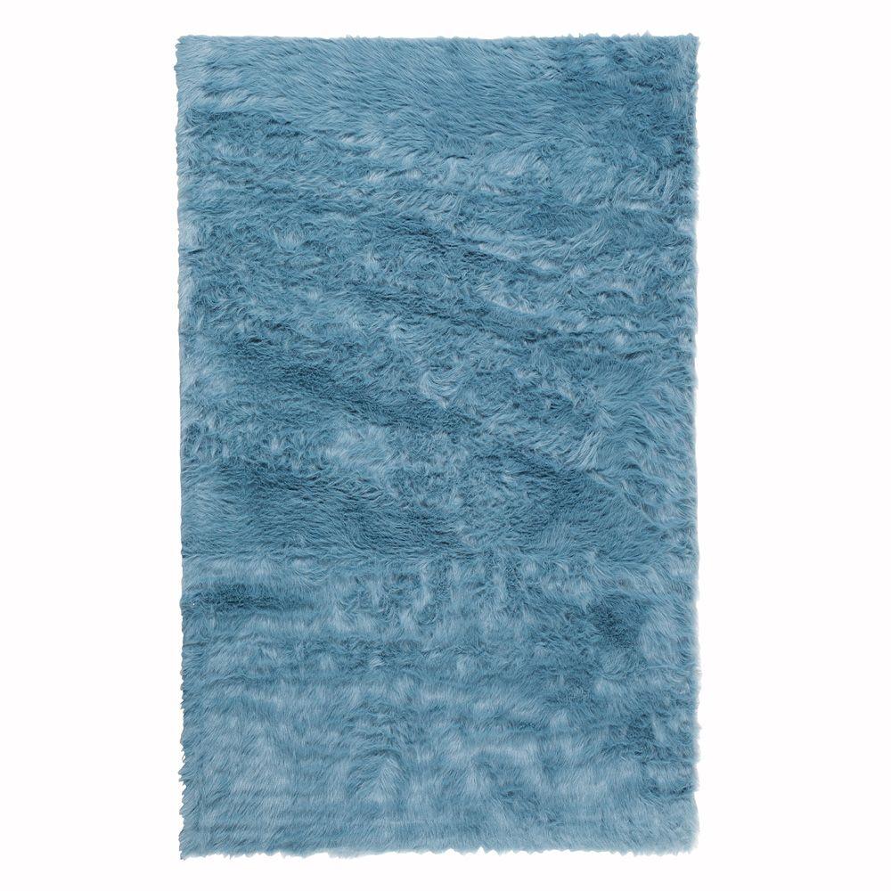 Icelandic White 2 Ft X 3 Sheared Single Sheepskin Area Rug Faux Sheepskin Blue 2 Ft X 3 Area Rug