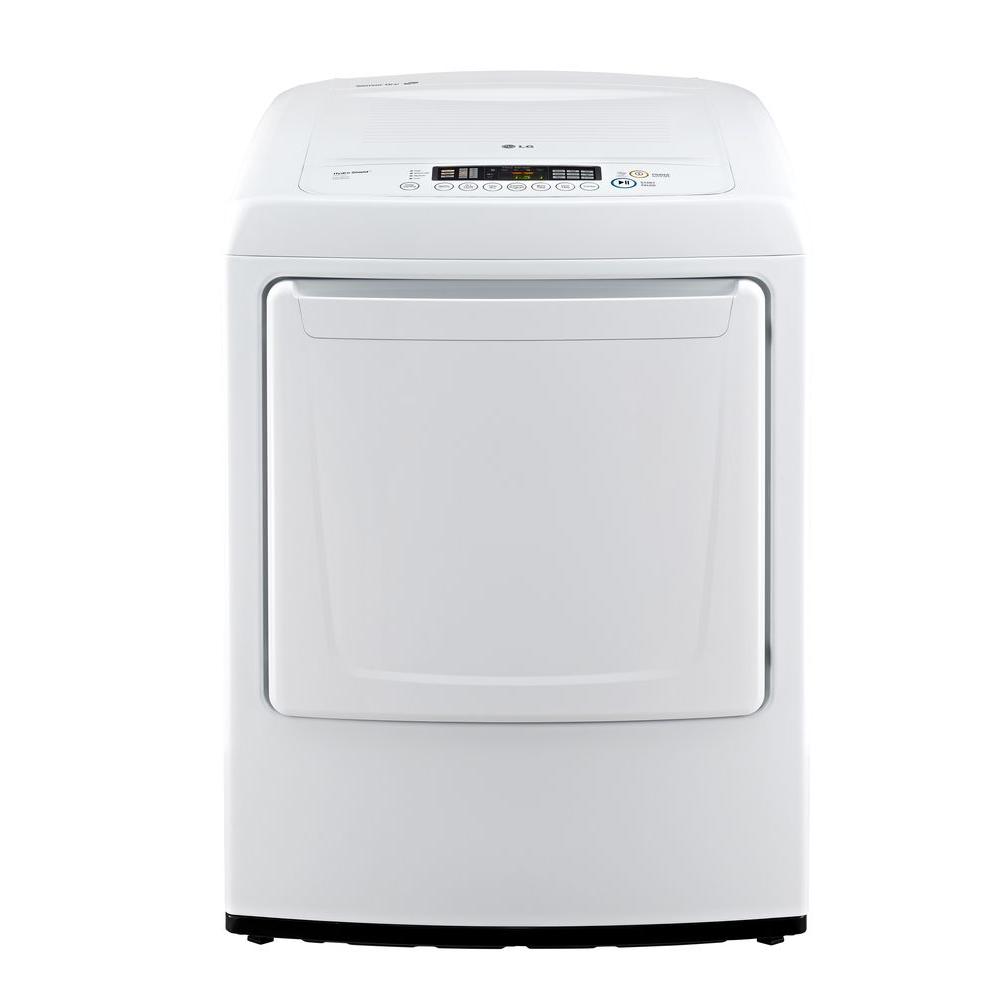LG Electronics 7.3 cu. ft. Gas Dryer with Front Control in White
