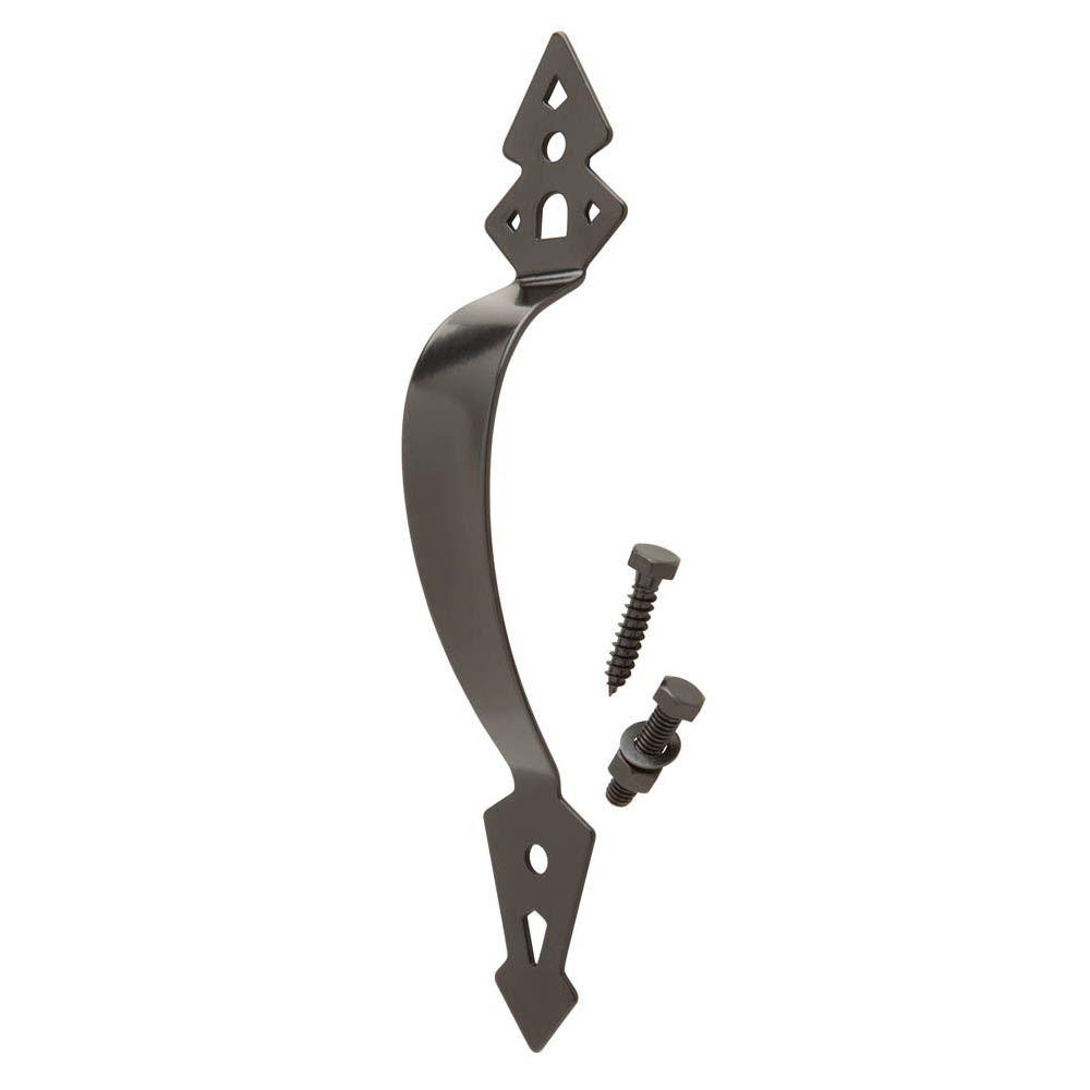 Everbilt 111/8 in. Black HeavyDuty Gate Pull15329 The Home Depot