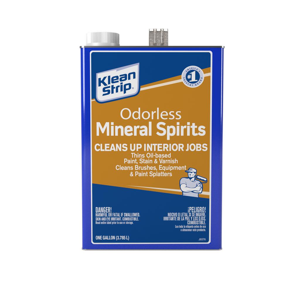 Klean Strip 1 Gal Odorless Mineral Spirits Gksp94006p The Home Depot