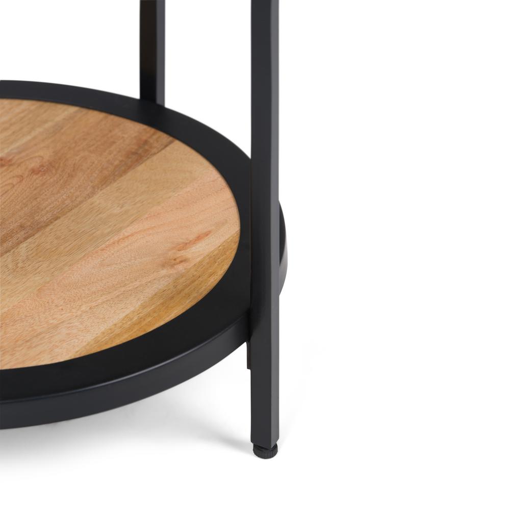 Natural Simpli Home Jenna Round Side Table