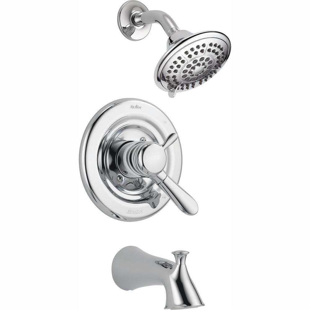 Delta Lahara 1 Handle Tub And Shower Faucet Trim Kit In Chrome